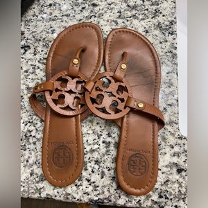 Tory Burch Leather Miller Sandals size 9